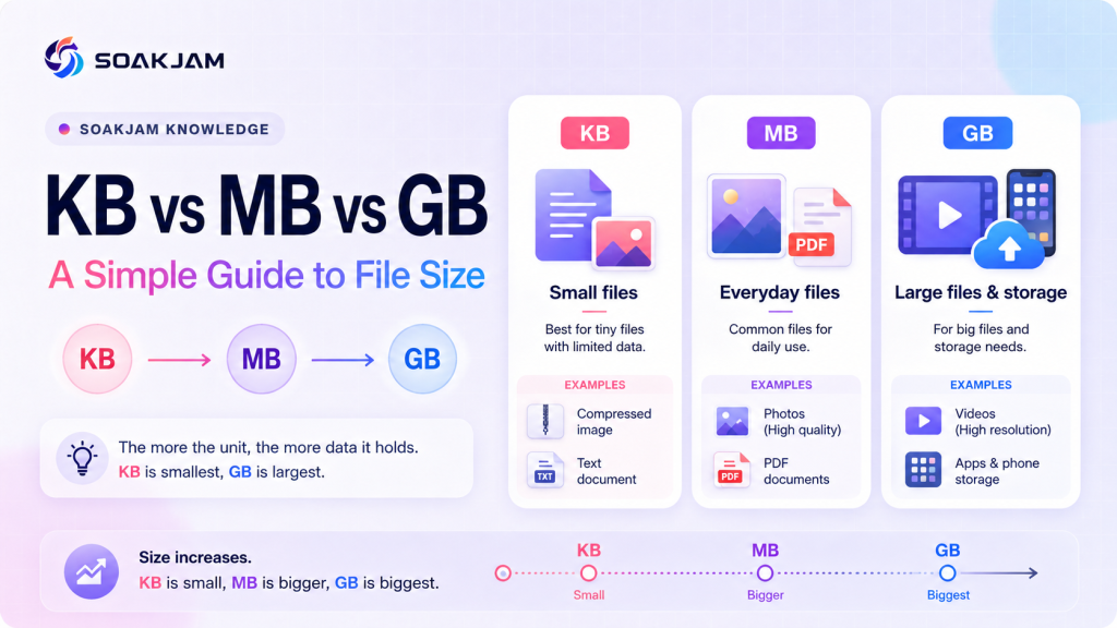 A Simple Guide to File Size KB vs MB vs GB