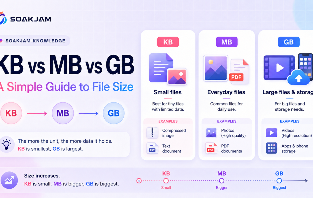 A Simple Guide to File Size KB vs MB vs GB