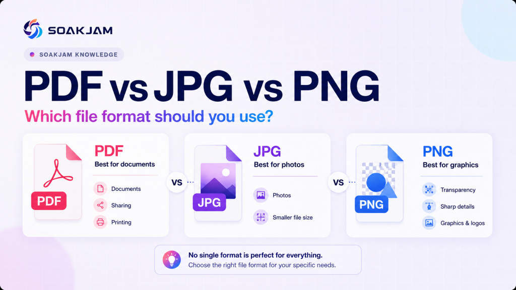 PDF vs JPG vs PNG – Which File Format Should You Use