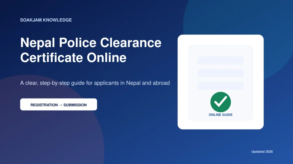 Nepal Police Clearance Certificate online step-by-step guide