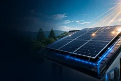 How solar panels work by converting rooftop sunlight into electricity