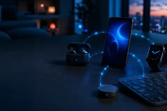 How Bluetooth works by connecting a phone to nearby wireless devices