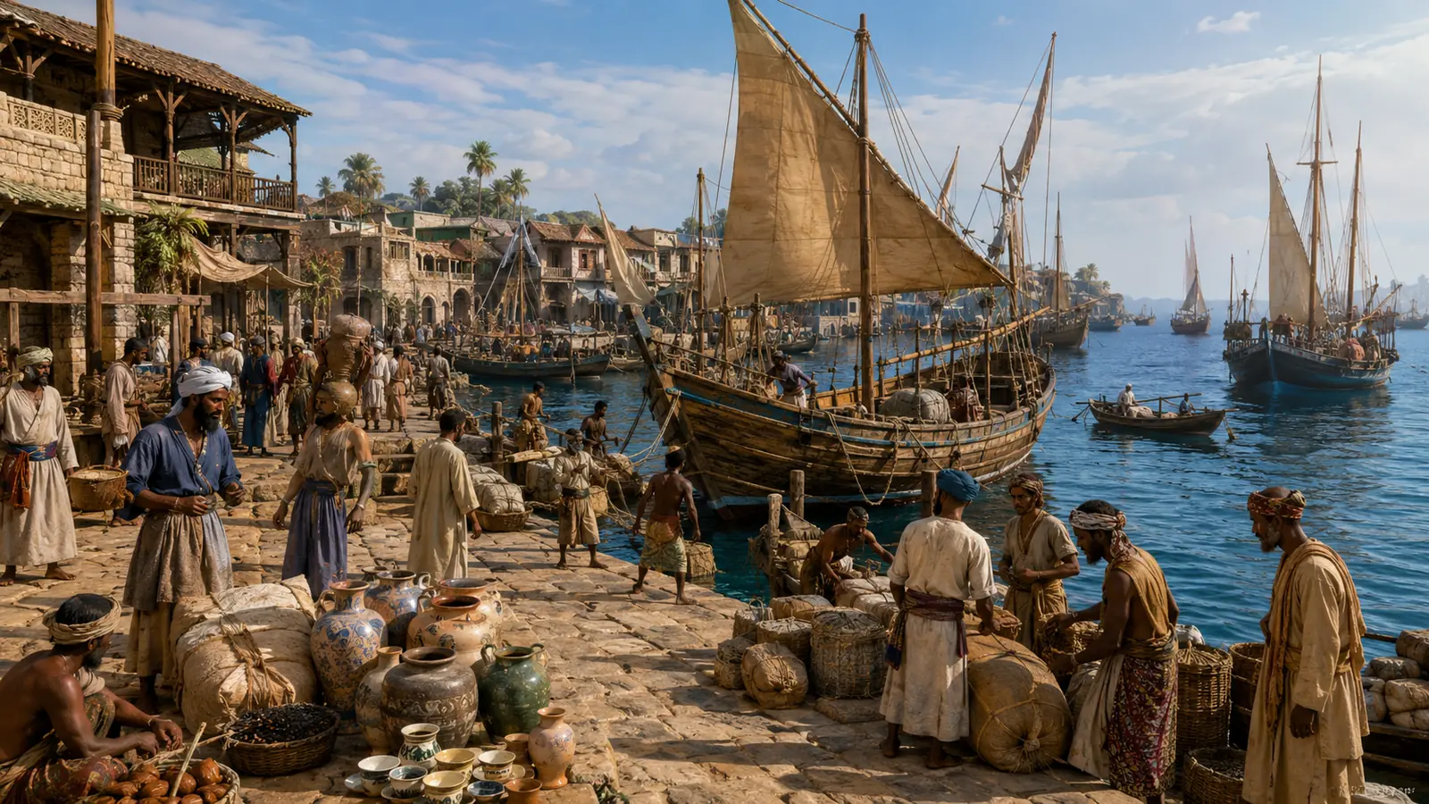 Historical Indian Ocean port linked to the maritime Silk Roads