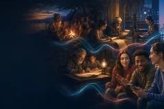Language changing across generations from oral storytelling and manuscripts to digital conversation