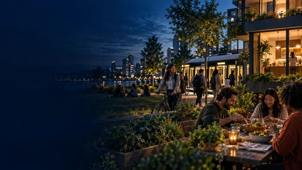 Everyday home, transport and food choices connected in a low-carbon landscape