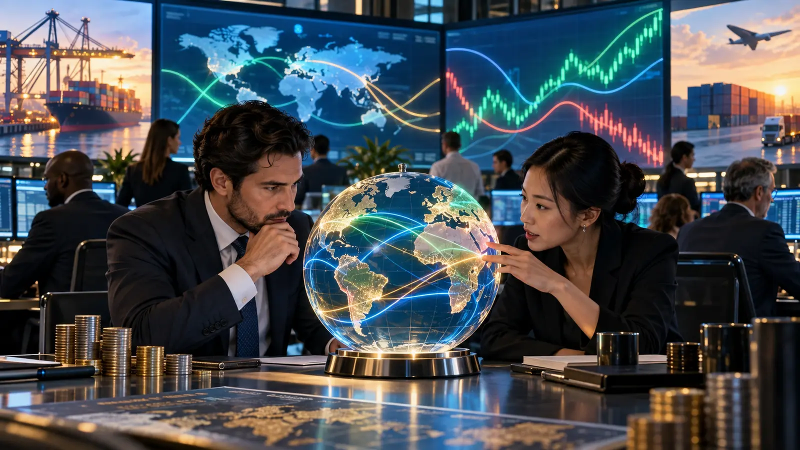 Global currency market shaped by trade, investment, interest rates and supply and demand