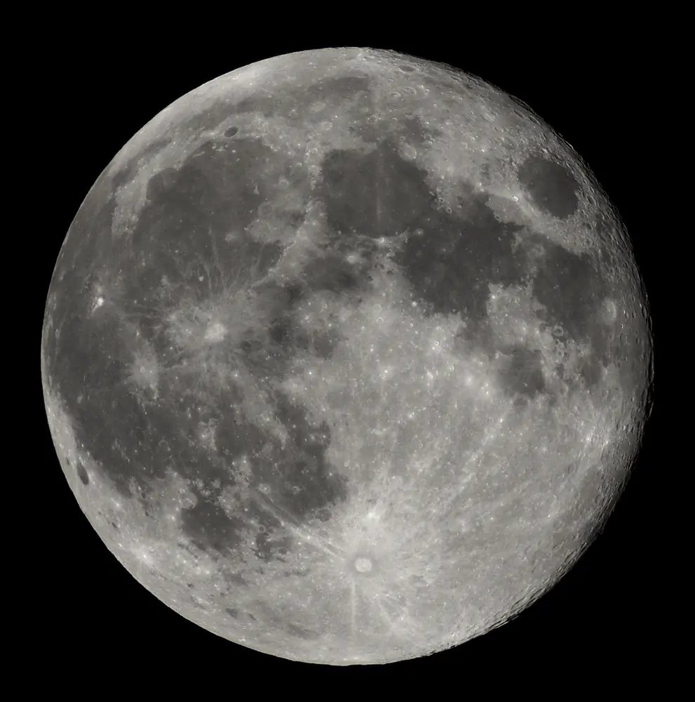 A bright full moon symbolizing Kojagrat Purnima at the close of Dashain