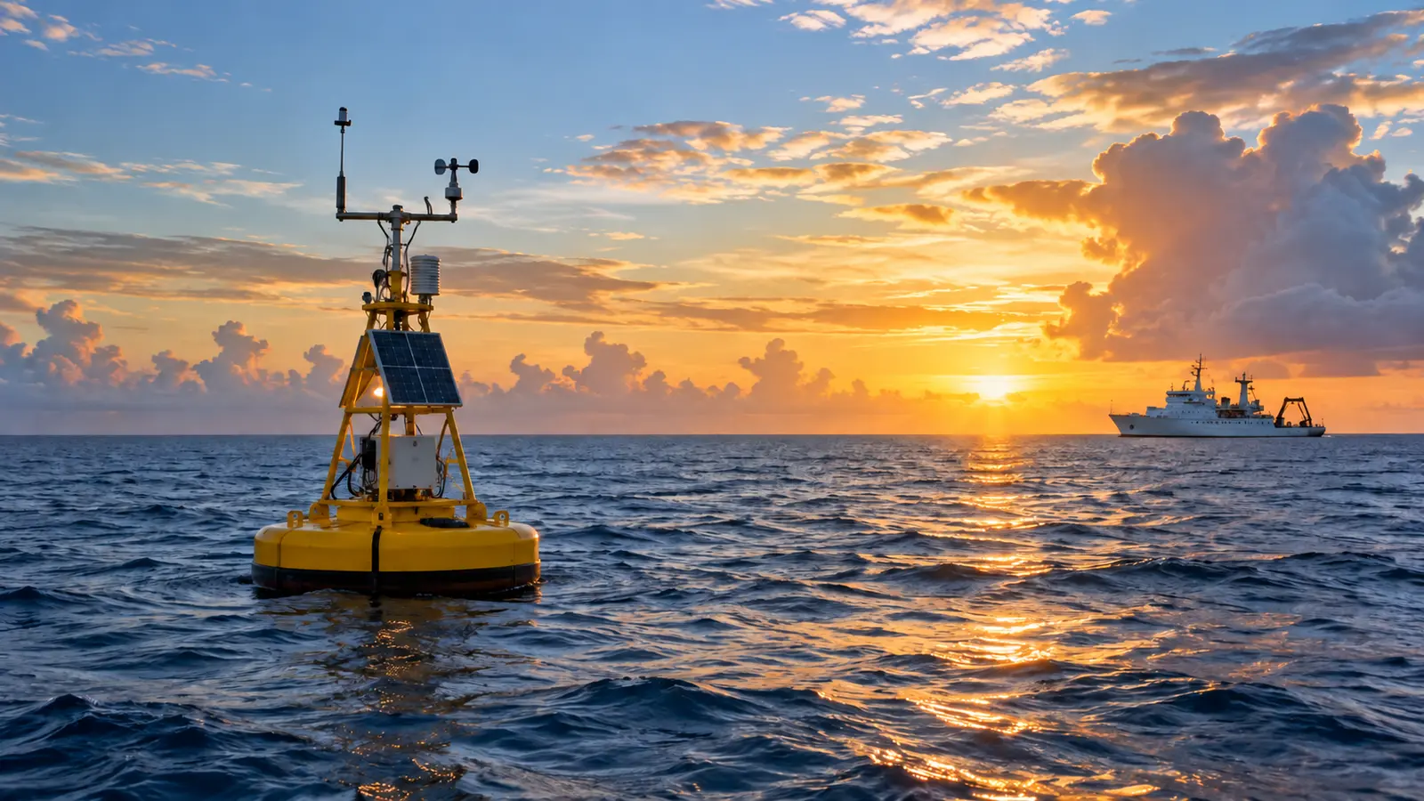 Pacific monitoring buoy used to track Super El Niño 2026–27 conditions