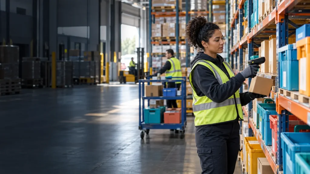 How does inventory management work? Warehouse stock, scanning, movement and replenishment