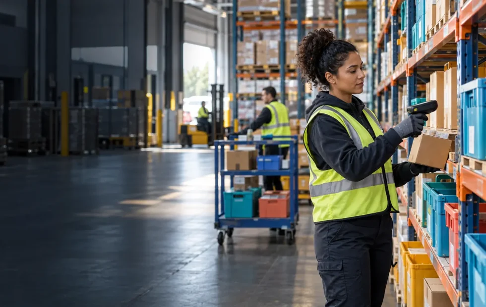 How does inventory management work? Warehouse stock, scanning, movement and replenishment