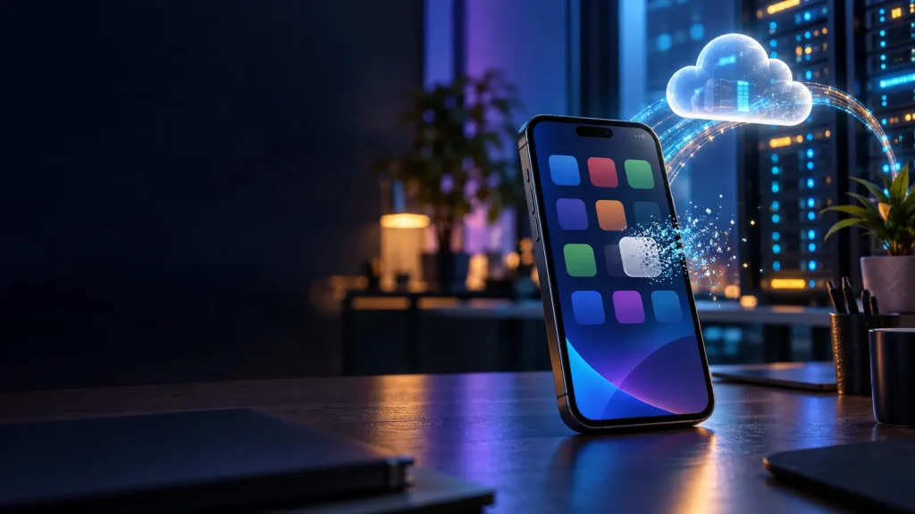What happens to your data when you delete an app? Smartphone, cloud and account data shown as separate layers